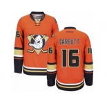 Men's Reebok Anaheim Ducks #16 Ryan Garbutt Premier Orange Third NHL Jersey