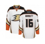 Men's Reebok Anaheim Ducks #16 Ryan Garbutt Premier White Away NHL Jersey