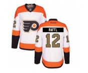 Men's Reebok Philadelphia Flyers #12 Michael Raffl Authentic White 3rd NHL Jersey