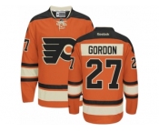 Men's Reebok Philadelphia Flyers #27 Boyd Gordon Authentic Orange New Third NHL Jersey