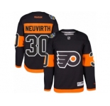 Men's Reebok Philadelphia Flyers #30 Michal Neuvirth Authentic Black 2017 Stadium Series NHL Jersey