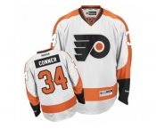 Men's Reebok Philadelphia Flyers #34 Chris Conner Authentic White Away NHL Jersey