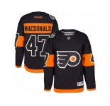 Men's Reebok Philadelphia Flyers #47 Andrew MacDonald Authentic Black 2017 Stadium Series NHL Jersey