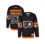 Men's Reebok Philadelphia Flyers #53 Shayne Gostisbehere Black 2017 Stadium Series Stitched NHL Jersey
