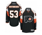 Men's Reebok Philadelphia Flyers #53 Shayne Gostisbehere Premier Black Third NHL Jersey
