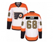 Men's Reebok Philadelphia Flyers #68 Jaromir Jagr Authentic White 3rd NHL Jersey