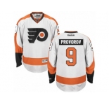 Men's Reebok Philadelphia Flyers #9 Ivan Provorov Authentic White Away NHL Jersey