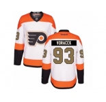 Men's Reebok Philadelphia Flyers #93 Jakub Voracek Authentic White 3rd NHL Jersey