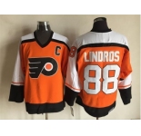 NHL Philadelphia Flyers #88 Eric Lindros Orange Throwback jerseys