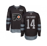 Philadelphia Flyers #14 Sean Couturier Black 1917-2017 100th Anniversary Stitched NHL Jersey