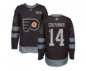 Philadelphia Flyers #14 Sean Couturier Black 1917-2017 100th Anniversary Stitched NHL Jersey