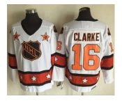 Philadelphia Flyers #16 Bobby Clarke White Orange All Star CCM Throwback Stitched NHL Jersey