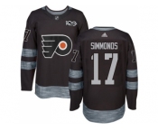 Philadelphia Flyers #17 Wayne Simmonds Black 1917-2017 100th Anniversary Stitched NHL Jersey