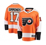 Philadelphia Flyers #17 Wayne Simmonds Fanatics Branded Orange Home Breakaway NHL Jersey