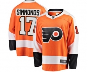 Philadelphia Flyers #17 Wayne Simmonds Fanatics Branded Orange Home Breakaway NHL Jersey