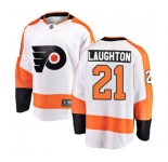 Philadelphia Flyers #21 Scott Laughton Fanatics Branded White Away Breakaway NHL Jersey