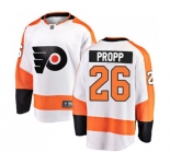 Philadelphia Flyers #26 Brian Propp Fanatics Branded White Away Breakaway NHL Jersey