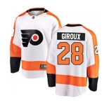 Philadelphia Flyers #28 Claude Giroux Fanatics Branded White Away Breakaway NHL Jersey