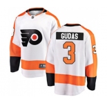Philadelphia Flyers #3 Radko Gudas Fanatics Branded White Away Breakaway NHL Jersey