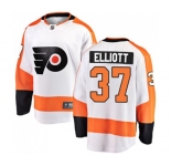 Philadelphia Flyers #37 Brian Elliott Fanatics Branded White Away Breakaway NHL Jersey
