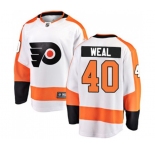 Philadelphia Flyers #40 Jordan Weal Fanatics Branded White Away Breakaway NHL Jersey
