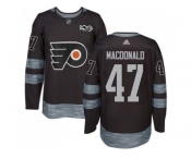Philadelphia Flyers #47 Andrew MacDonald Black 1917-2017 100th Anniversary Stitched NHL Jersey