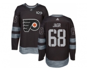 Philadelphia Flyers #68 Jaromir Jagr Black 1917-2017 100th Anniversary Stitched NHL Jersey