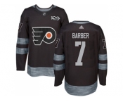 Philadelphia Flyers #7 Bill Barber Black 1917-2017 100th Anniversary Stitched NHL Jersey