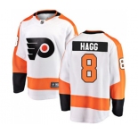 Philadelphia Flyers #8 Robert Hagg Fanatics Branded White Away Breakaway NHL Jersey
