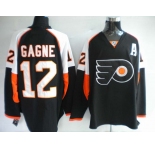 nhl jerseys philadelphia flyers 12 gagne black