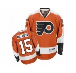 nhl jerseys philadelphia flyers #15 michael del zotto orange-1