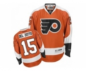 nhl jerseys philadelphia flyers #15 michael del zotto orange-1