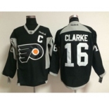 nhl jerseys philadelphia flyers #16 clarke black[patch C]
