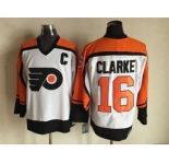 nhl jerseys philadelphia flyers #16 clarke white[patch C][m&n]