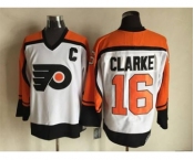 nhl jerseys philadelphia flyers #16 clarke white[patch C][m&n]