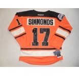 nhl jerseys philadelphia flyers #17 simmonds orange[black number][simmonds]