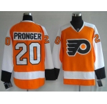 nhl jerseys philadelphia flyers #20 pronger orange