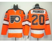nhl jerseys philadelphia flyers #20 pronger orange[black number][2011 new]