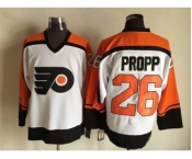 nhl jerseys philadelphia flyers #26 propp white[m&n]