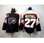 nhl jerseys philadelphia flyers #27 hextall black[hextall][m&n]