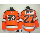 nhl jerseys philadelphia flyers #27 talbot orange[black number][2011 new]