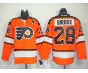 nhl jerseys philadelphia flyers #28 giroux orange[black number][2011 new]