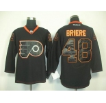 nhl jerseys philadelphia flyers #48 briere black[2011 new]