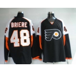 nhl jerseys philadelphia flyers #48 briere black