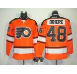 nhl jerseys philadelphia flyers #48 briere orange[black number][2011 new]