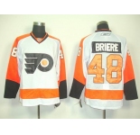 nhl jerseys philadelphia flyers #48 briere white