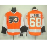 nhl jerseys philadelphia flyers #68 jagr orange