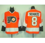 nhl jerseys philadelphia flyers #8 schultz orange