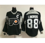 nhl jerseys philadelphia flyers #88 lindros black[patch C]