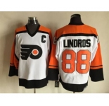 nhl jerseys philadelphia flyers #88 lindros white[patch C][m&n]